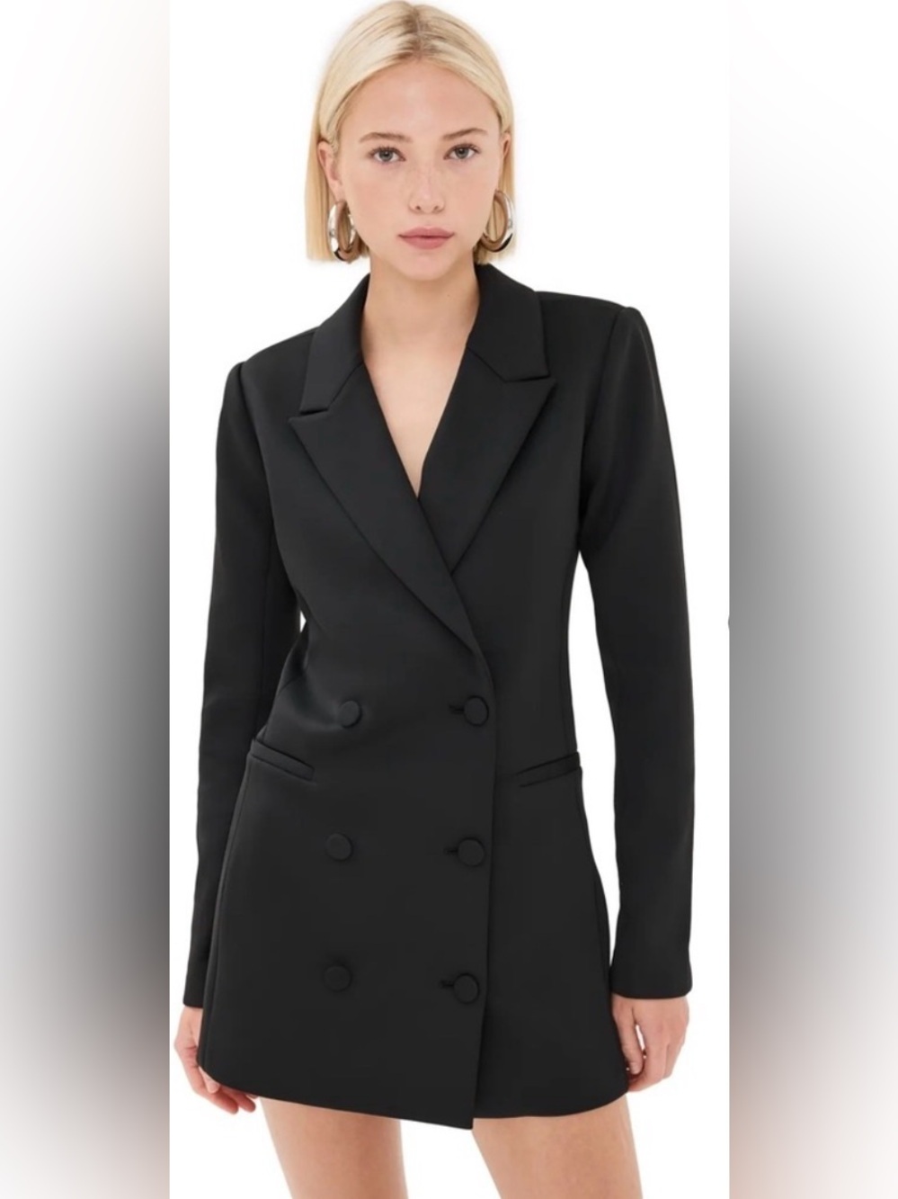 Good American Executive Scuba Knit Blazer Dress NWT
